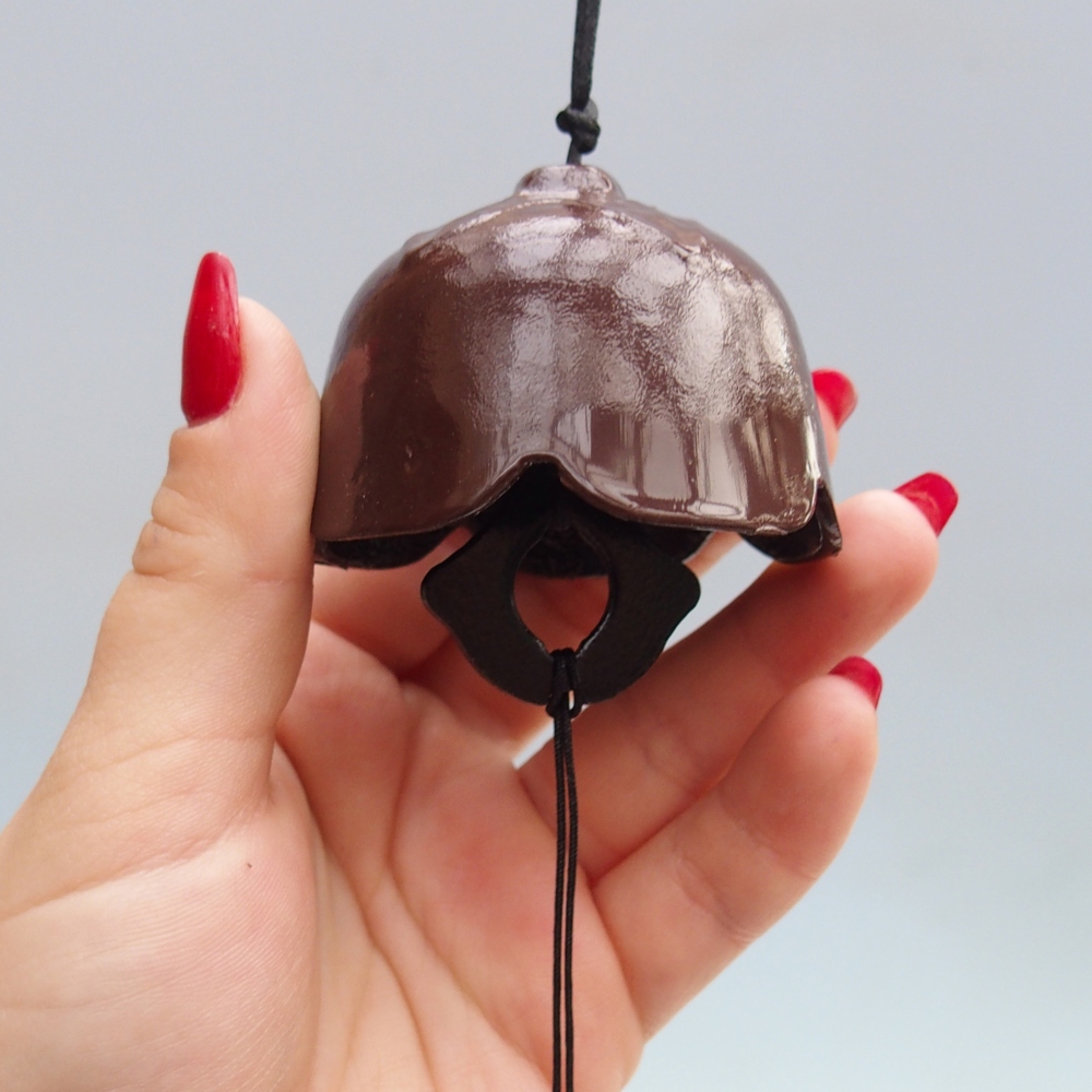 Metalen bel, kleur bruin