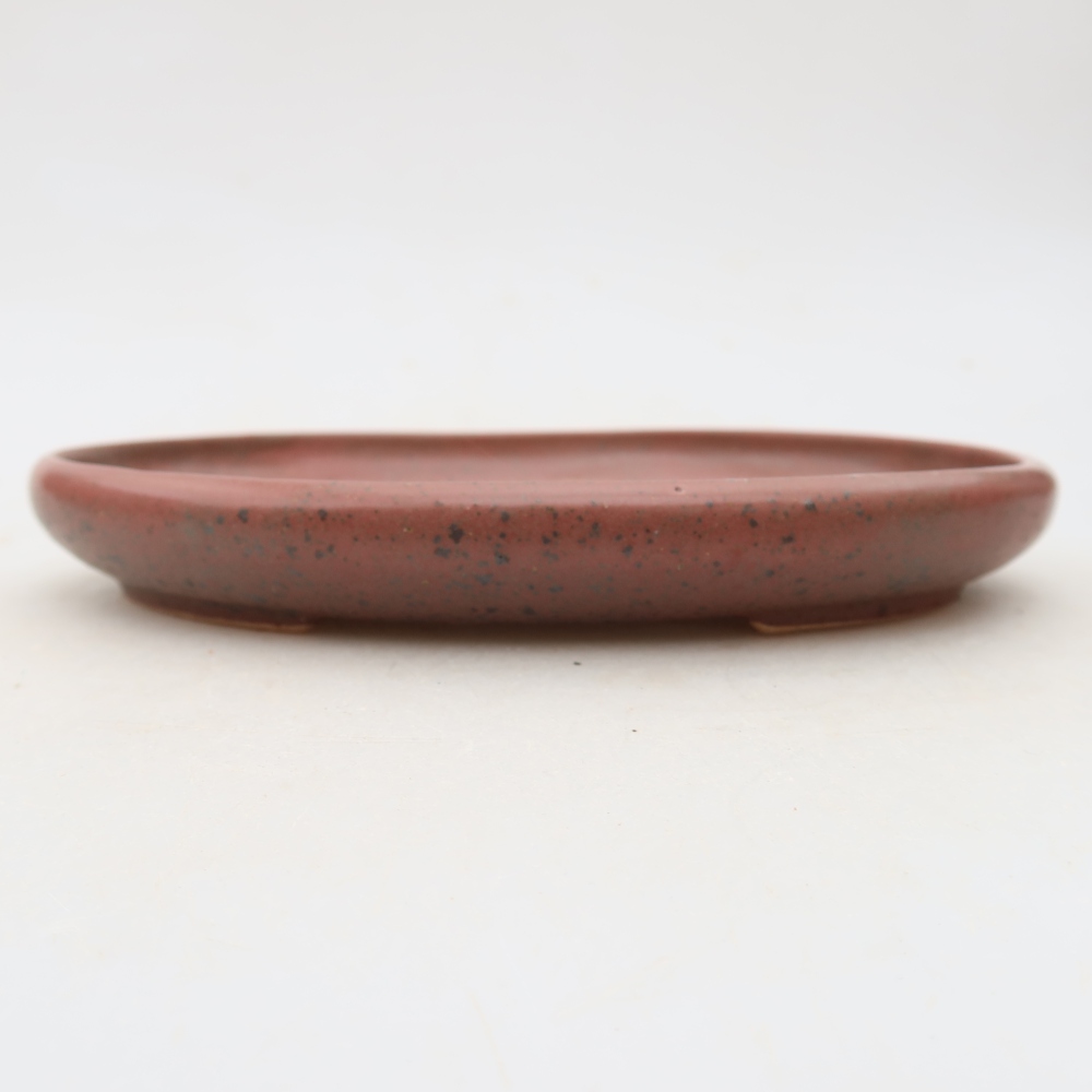 Keramische bonsai-schaal 17 x 12 x 2,5 cm, kleur: roze