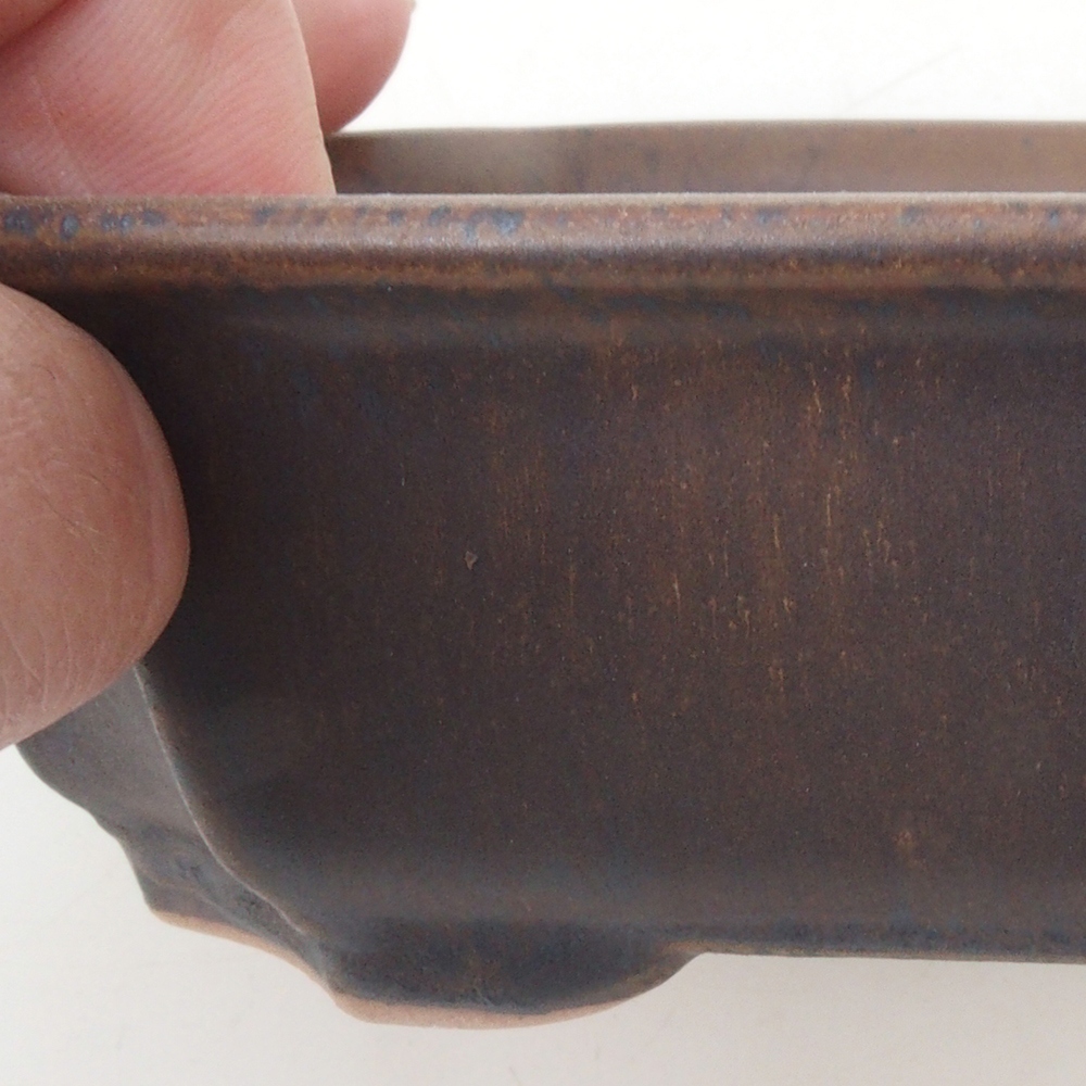 Bonsaischaal H17 - 15 x 10 x 4 cm - bruin