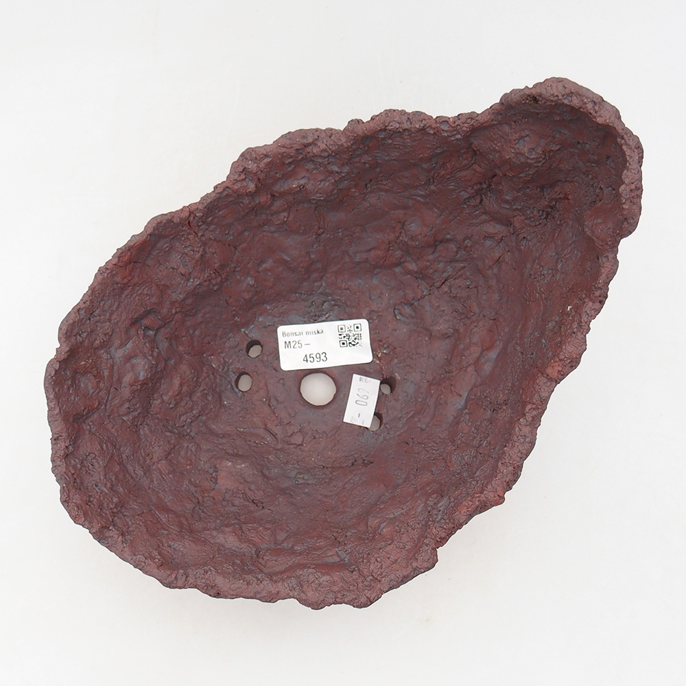 Keramisch Schelp 20 x 16 x 15,5 cm , kleur bruin