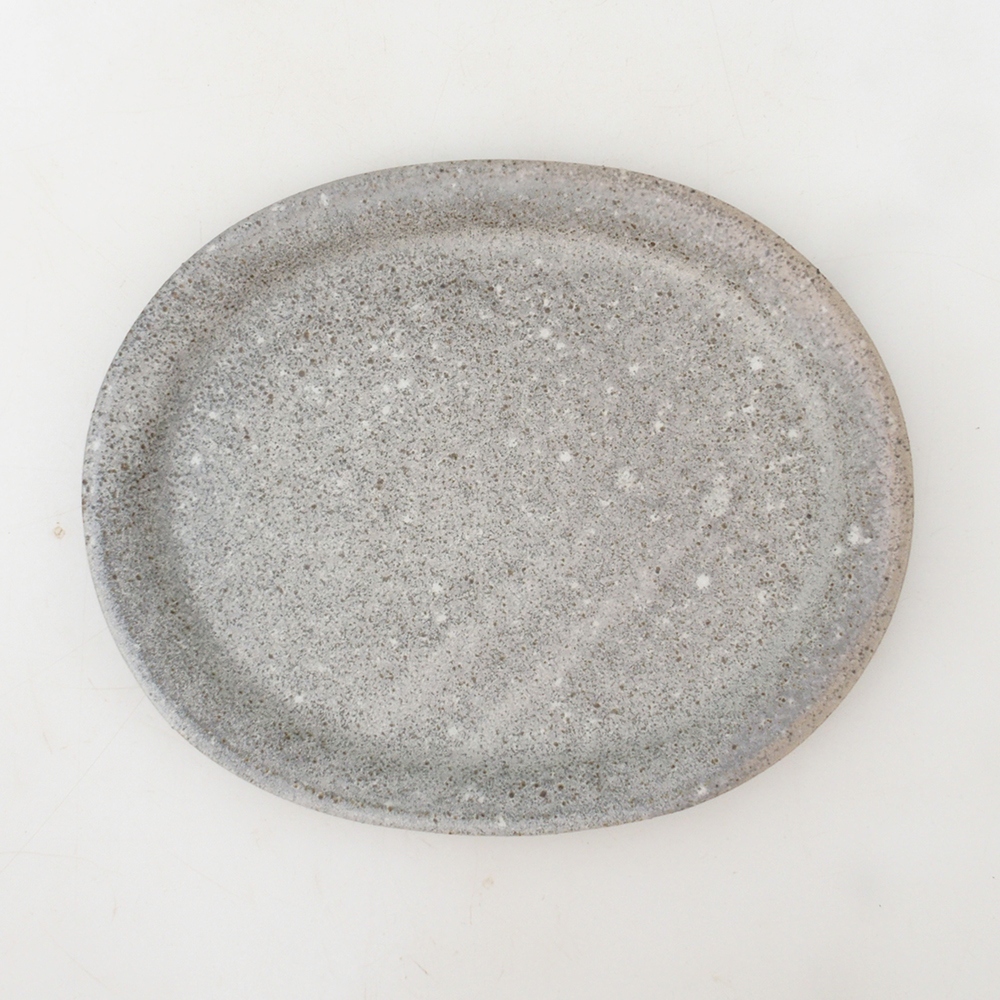 Bonsai ovalen schotel S - 20 x 16,5 x 1,5 cm - beige