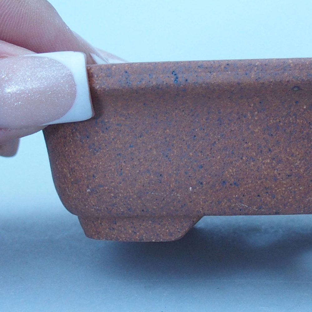 Schaal 9 x 7 x 3 cm bruin