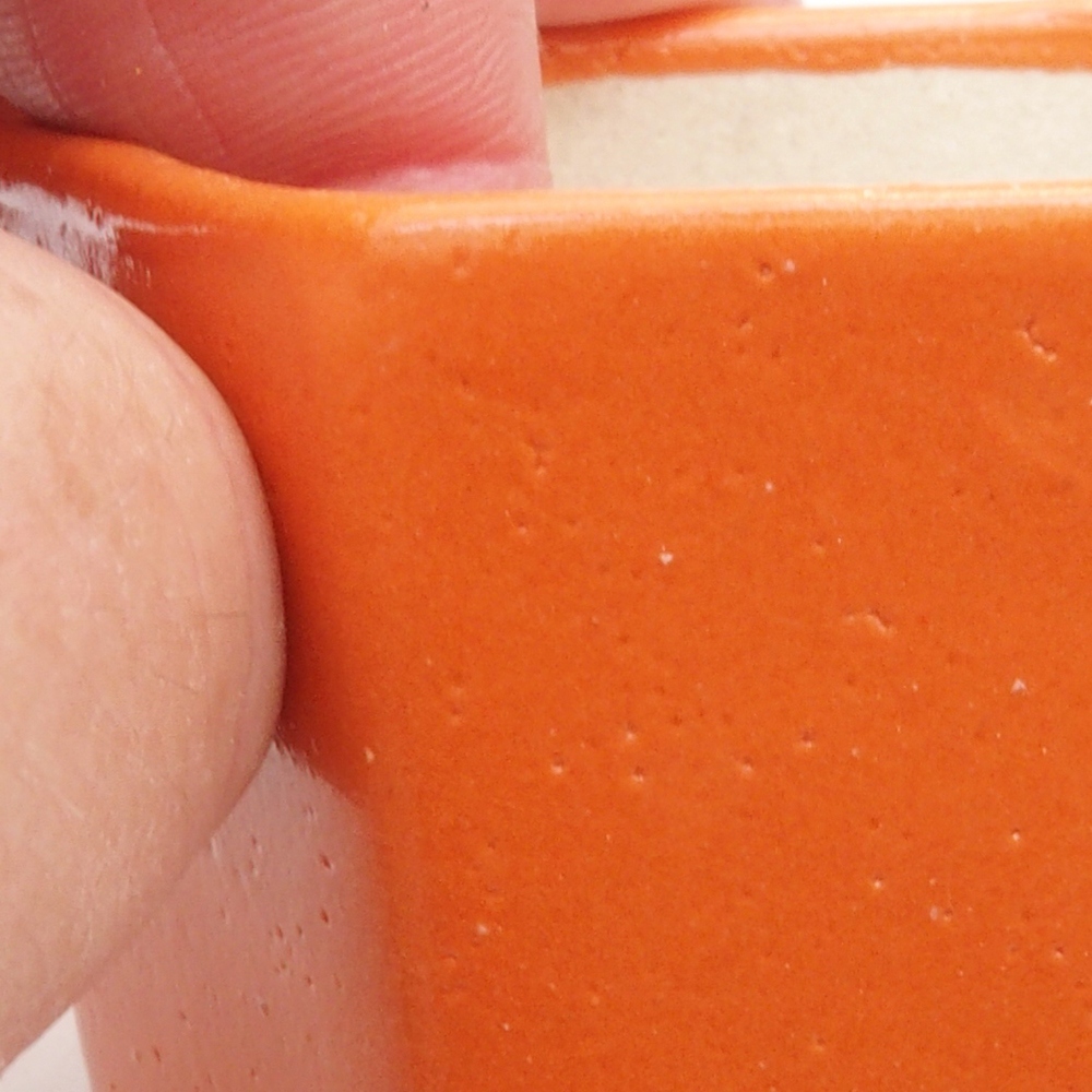 Mini bonsaischaal 6,5 x 6 x 4,5 cm, oranje