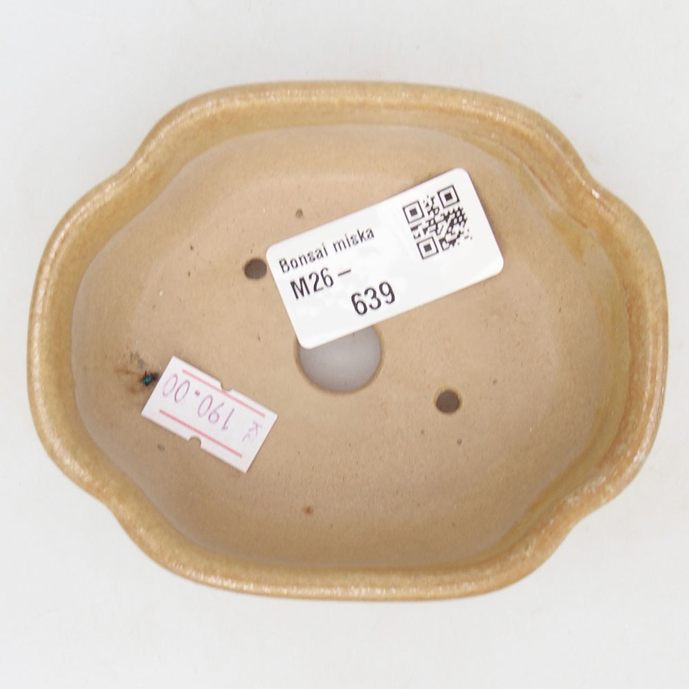 Bonsaischaal van keramiek 125 x 10 x 3 cm, bruin