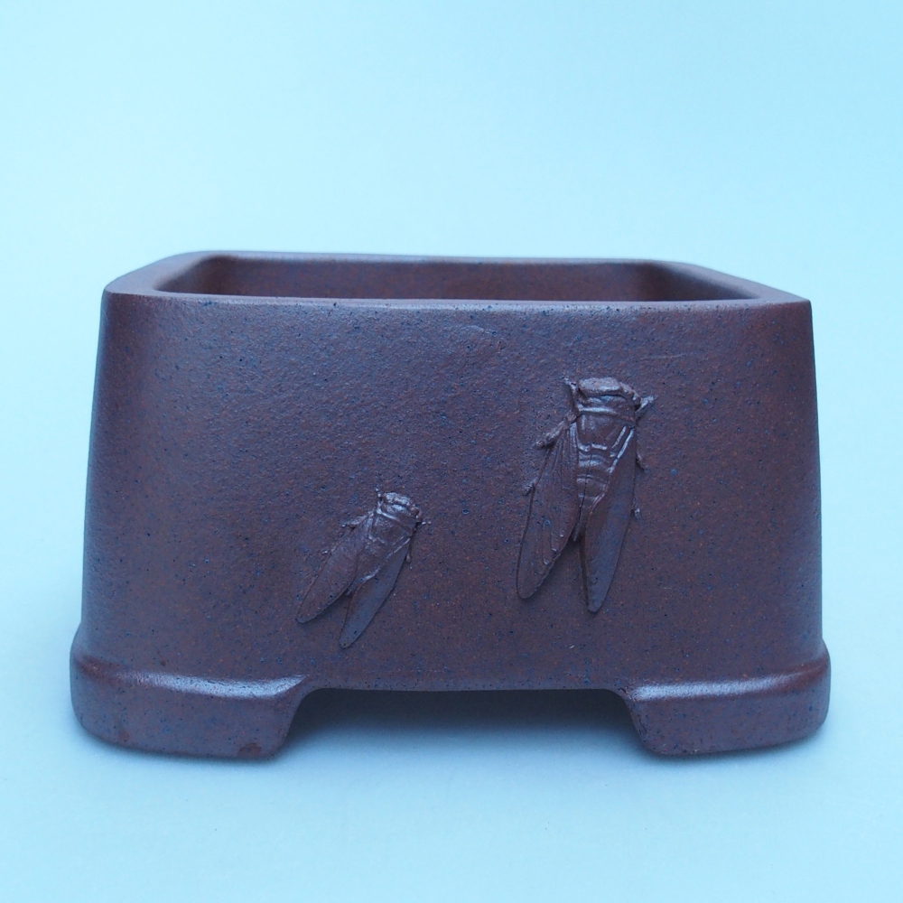 Kom 13 x 13 x 8 cm bruin