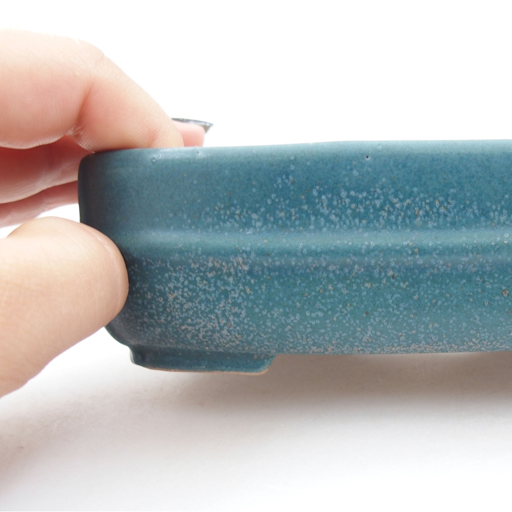 Bonsaischaal van keramiek 22 x 17 x 5 cm, groen