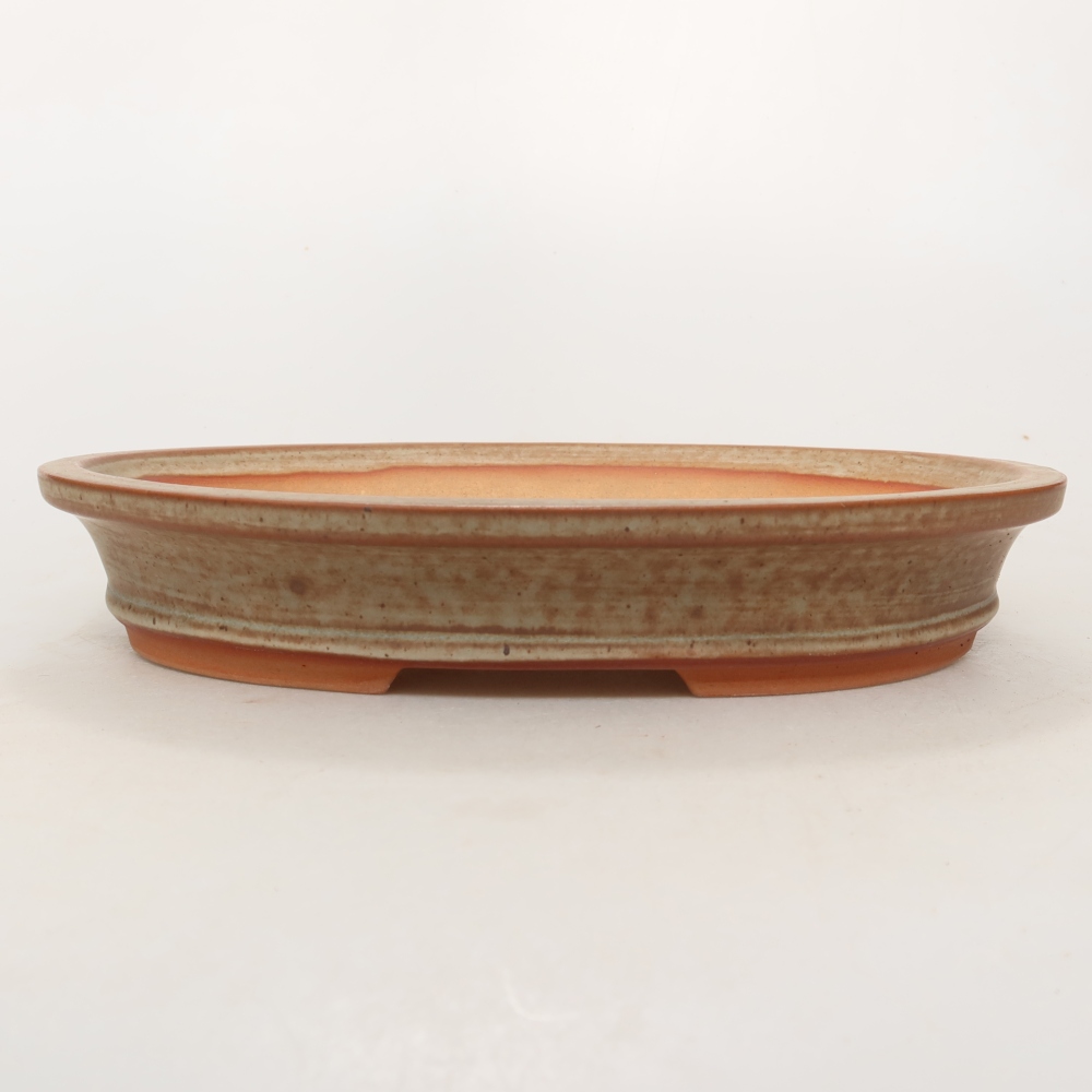 Keramische schaal  21 x 15 x 4 cm, kleur bruin