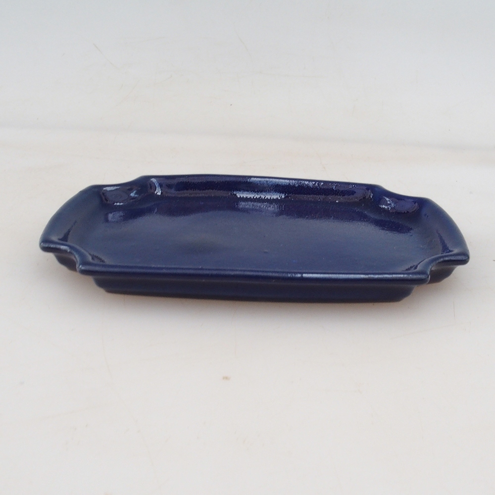 Keramisch schoteltje H01 - 11,5 x 8 x 0,5 cm - blauw