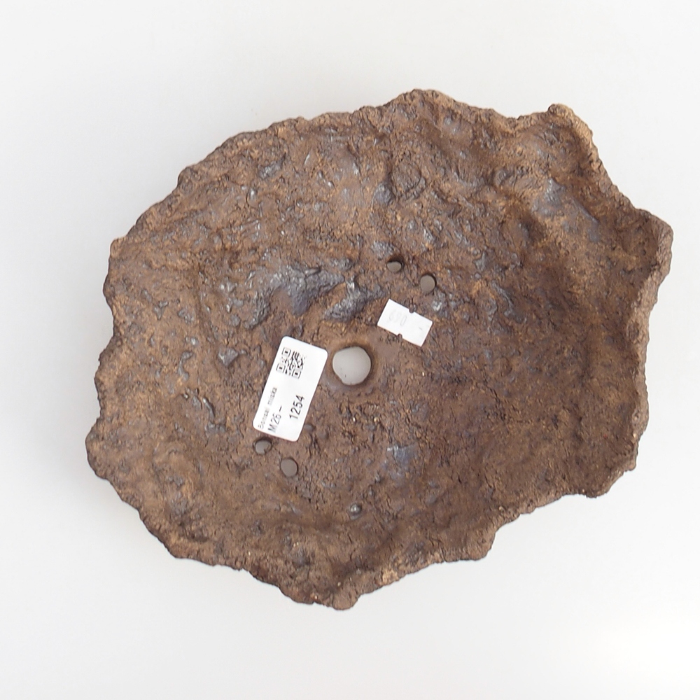 Keramisch Schelp 20 x 14 x 7 cm , kleur bruin