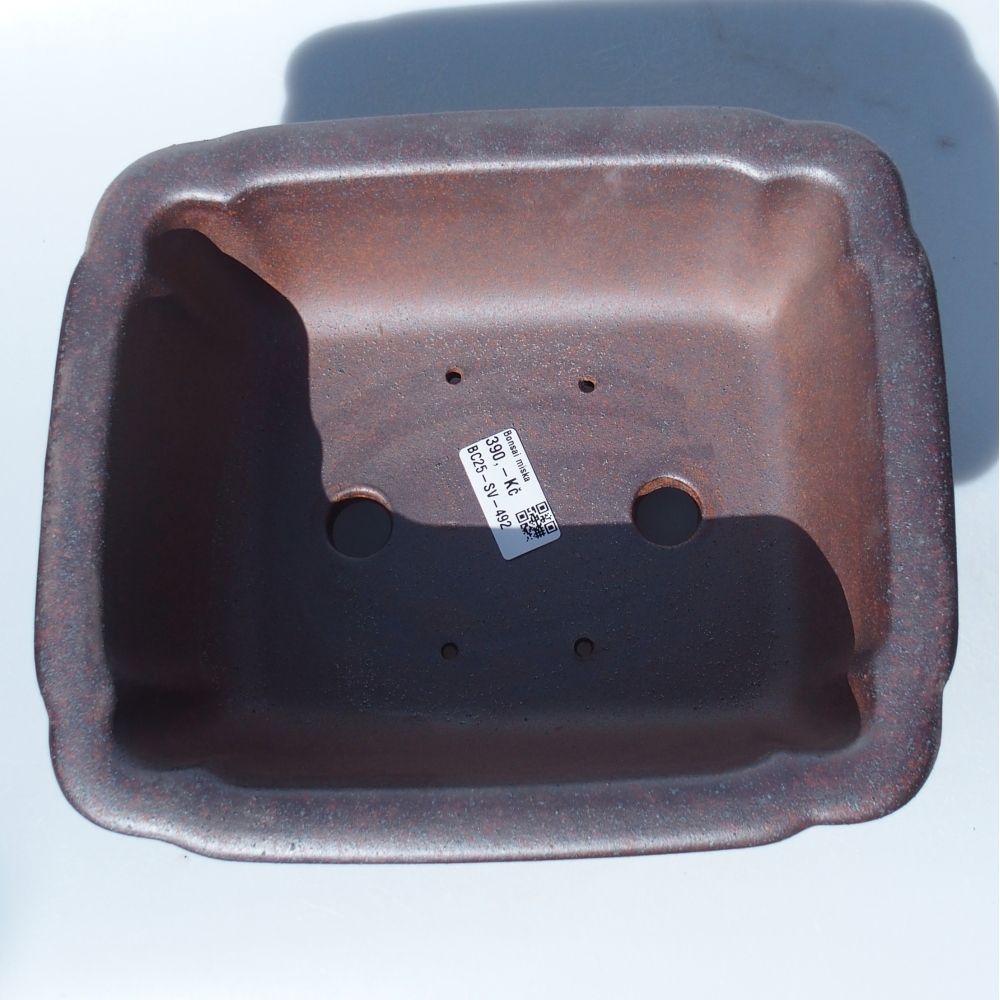 Kom 25 x 21 x 10 cm bruin