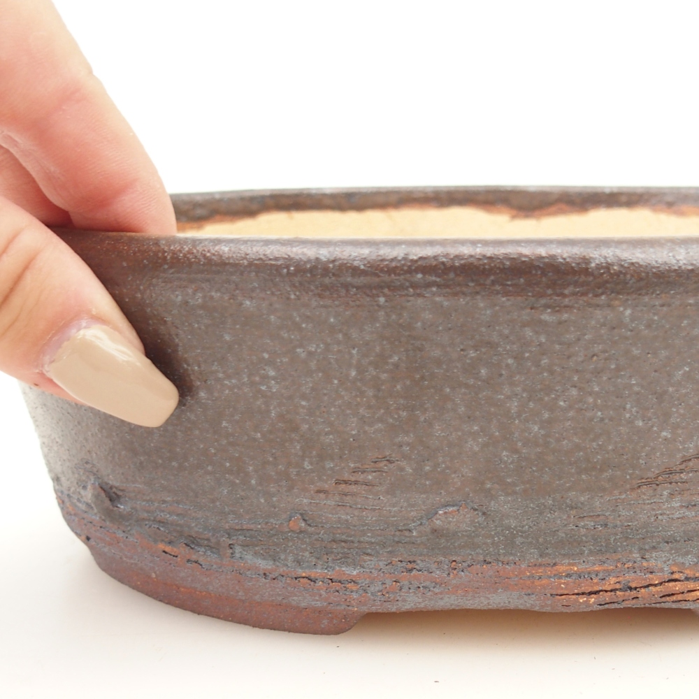 Bonsaischaal 20 x 16 x 6 cm , kleur bruin