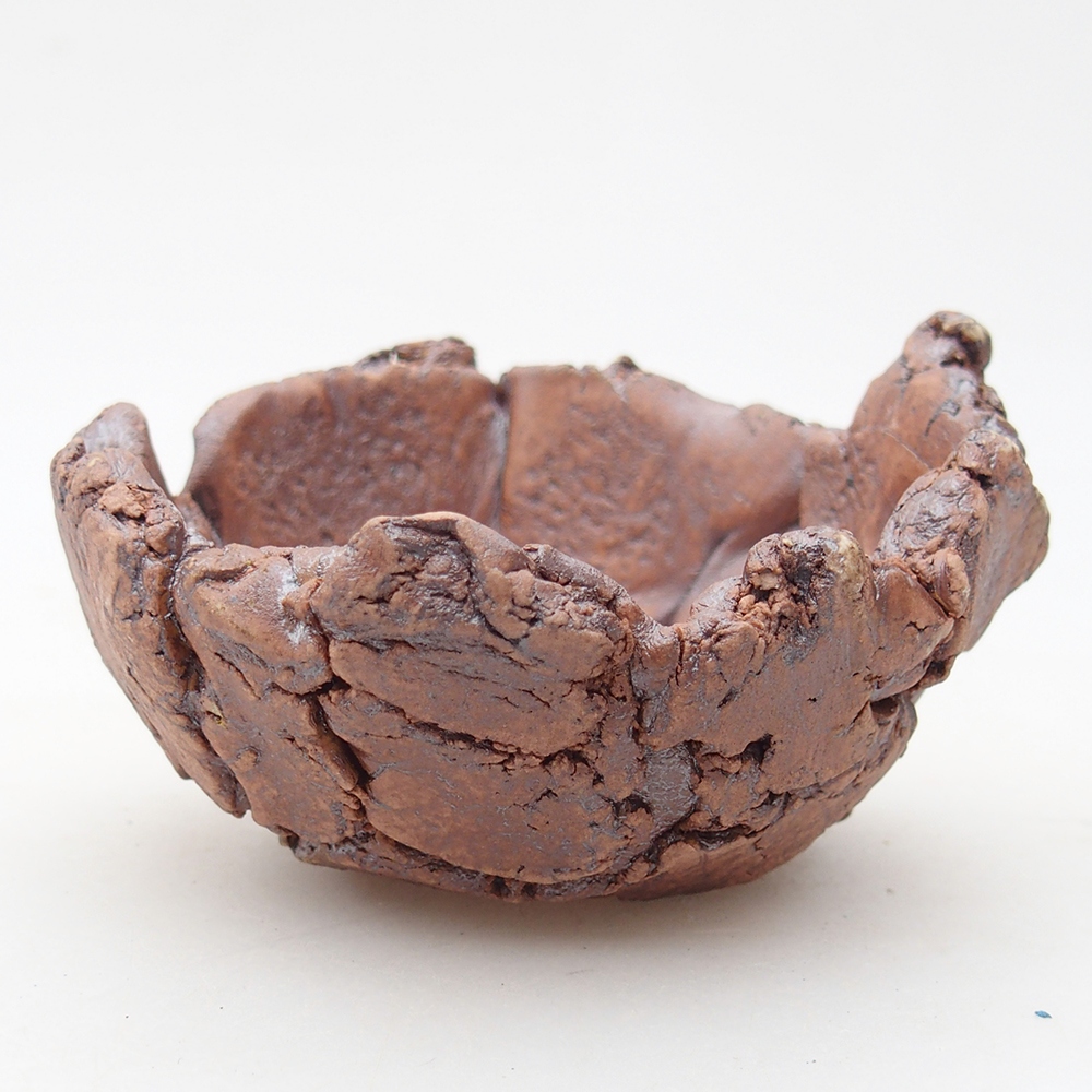 Keramisch Schelp 9 x 9 x 5,5 cm , kleur bruin