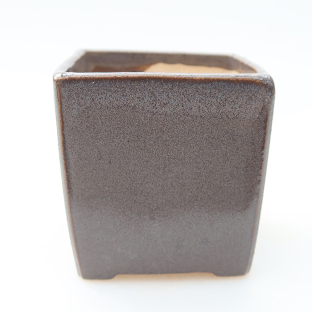 Keramische bonsaipot 5 x 5 x 5 cm, kleur grijs