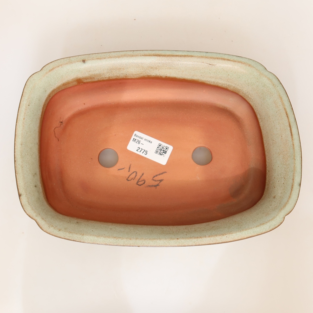Keramische schaal  24 x 17 x 6 cm, kleur: beige