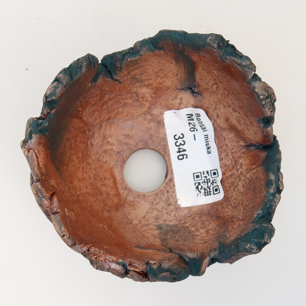 Keramische schaal  9 x 8 x 5,5 cm, kleur: groen