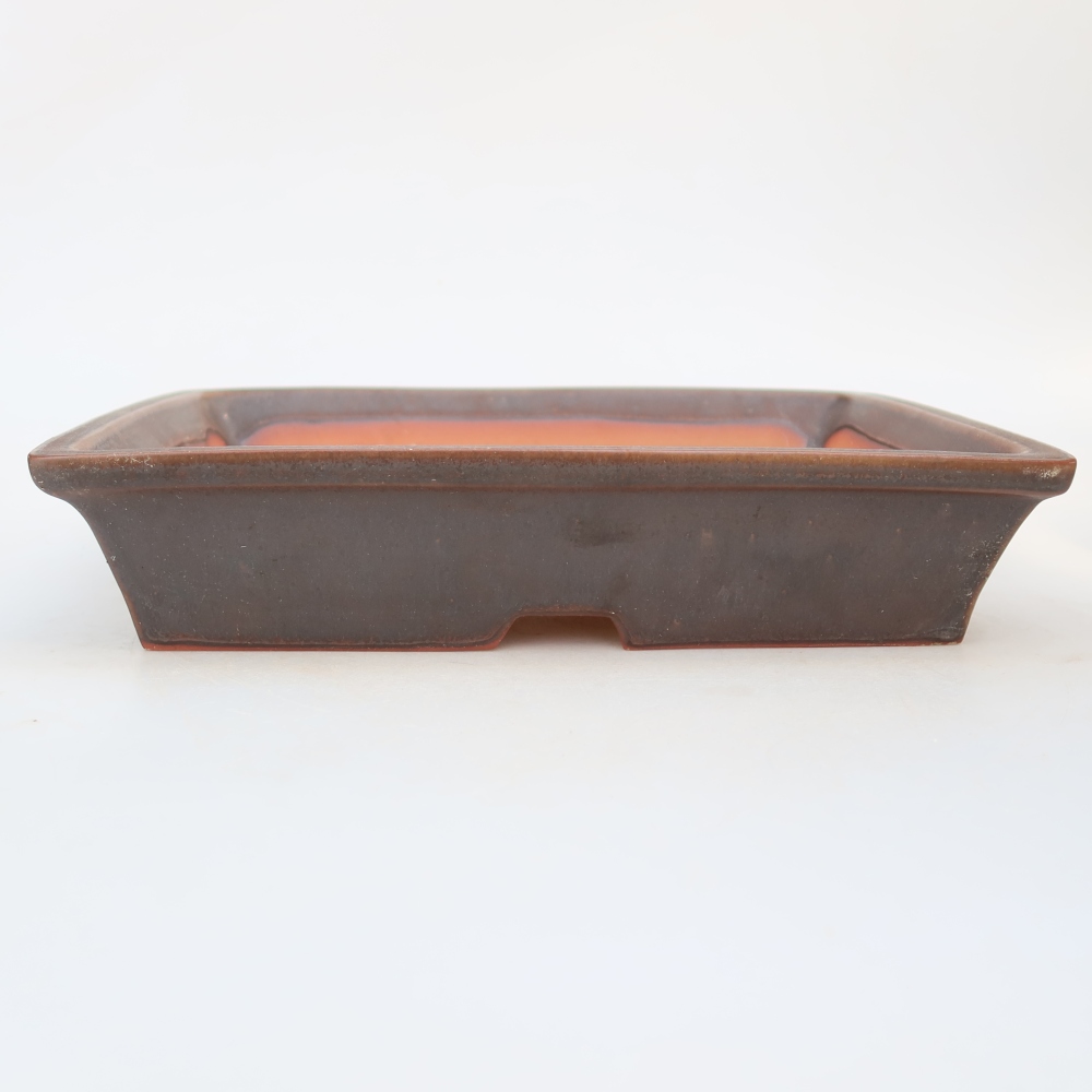 Keramische schaal  26 x 20 x 5 cm, kleur: bruin