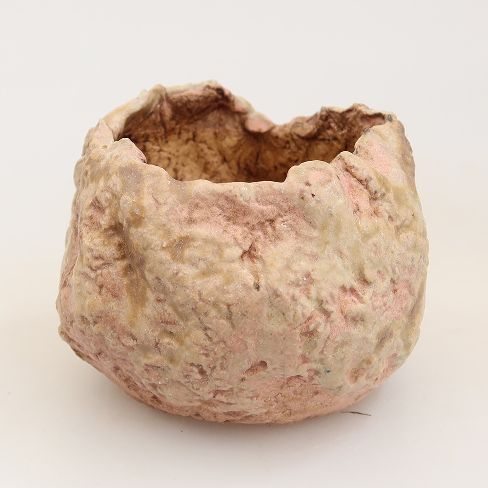 Schelp van keramiek 5 x 5 x 6 cm , kleur roze