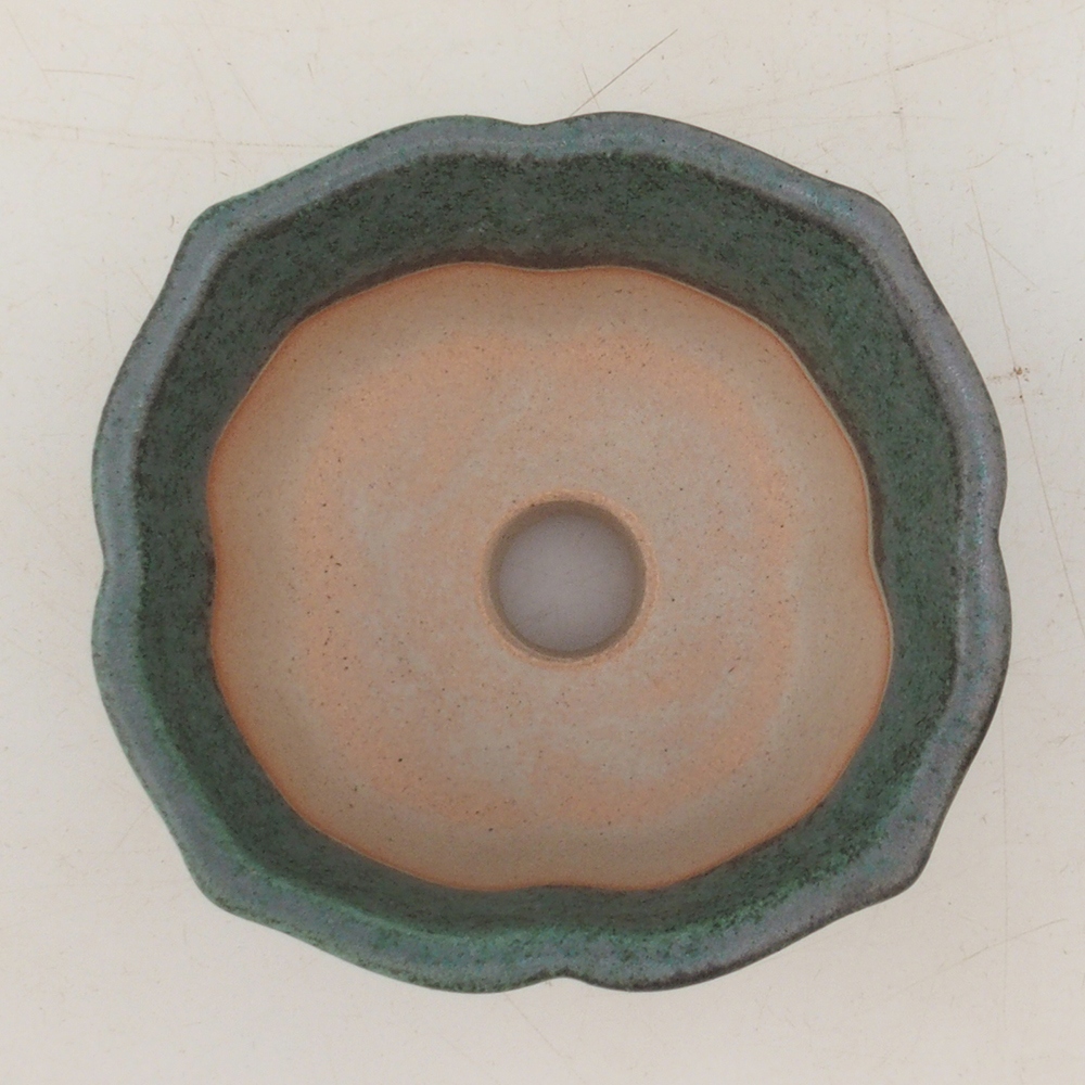 Bonsaischaal H95 - 7,5 x 7,5 x 4 cm - groen