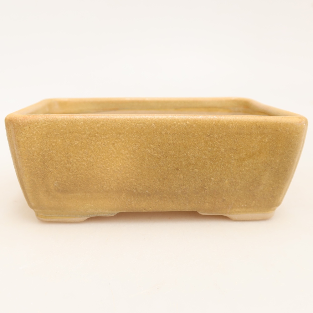Keramische bonsaipot 13 x 9 x 5 cm, kleur beige
