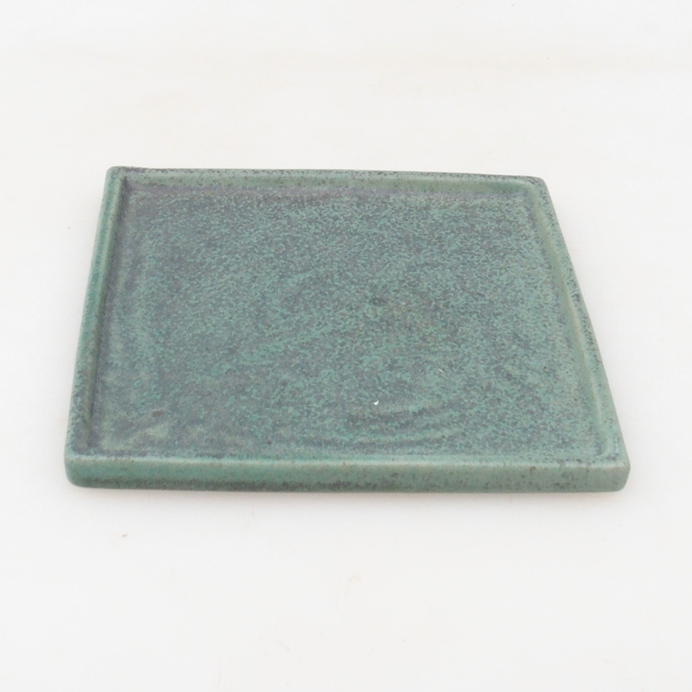Bonsaischaal vierkant L - 14 x 14 x 1 cm - groen