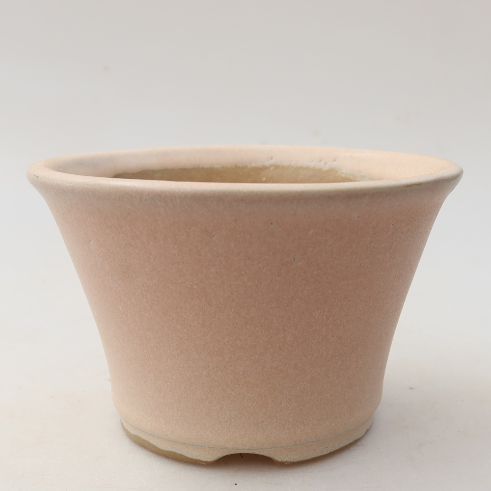 Keramische bonsaipot 11 x 11 x 7 cm, kleur: roze