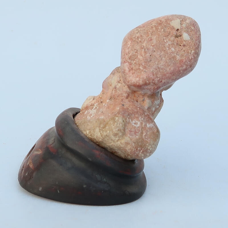 Suiseki - Steen met DAI (houten basis)