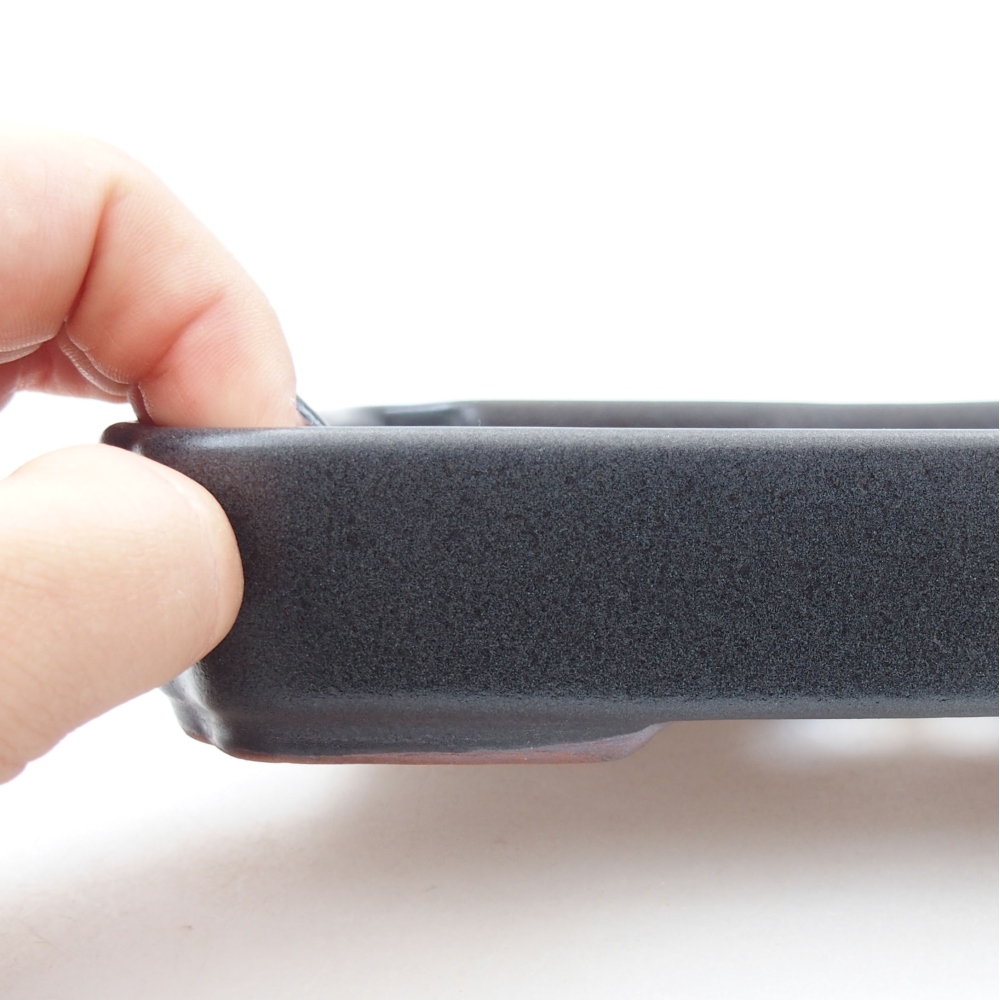 Bonsaischaal van keramiek 22 x 17 x 5 cm, groen