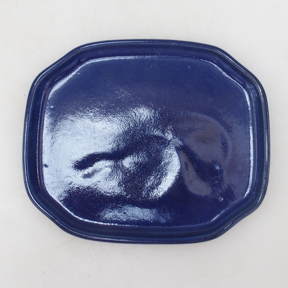 Keramische kom H32 - 13 x 11 x 1 cm - blauw