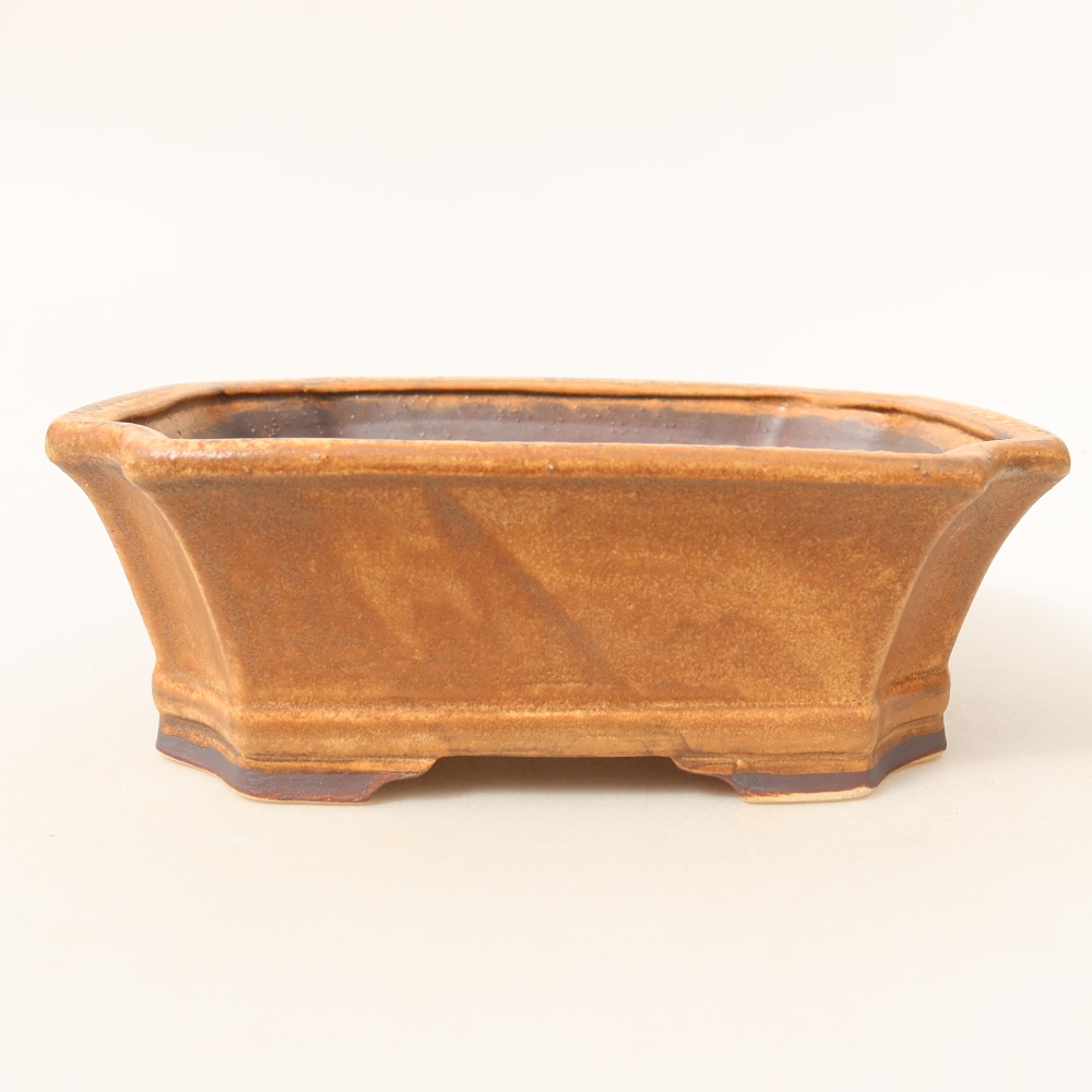Keramische bonsaipot 18 x 15 x 6 cm, kleur: roze