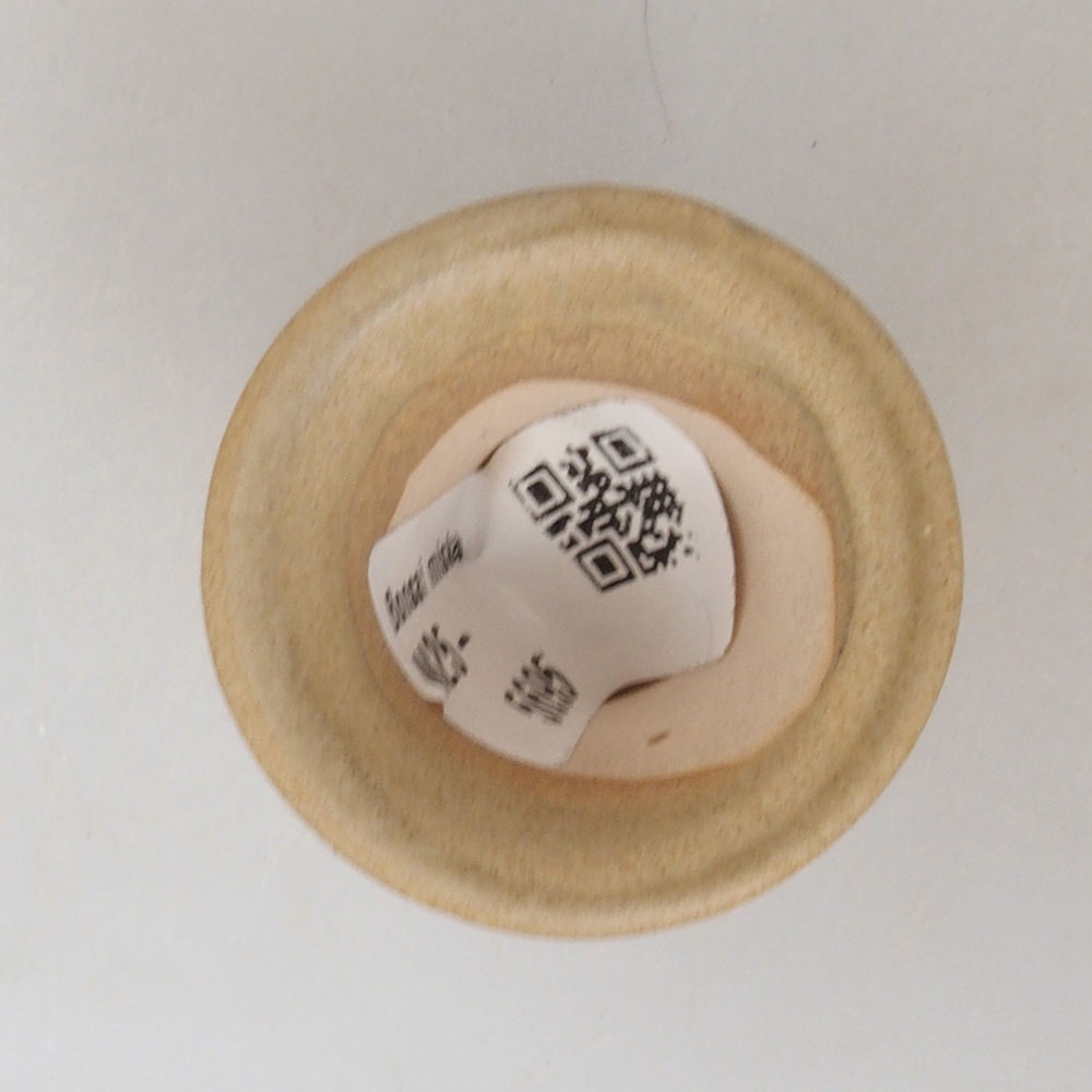 Mini bonsaischaal 4 x 4 x 4 cm, bruin