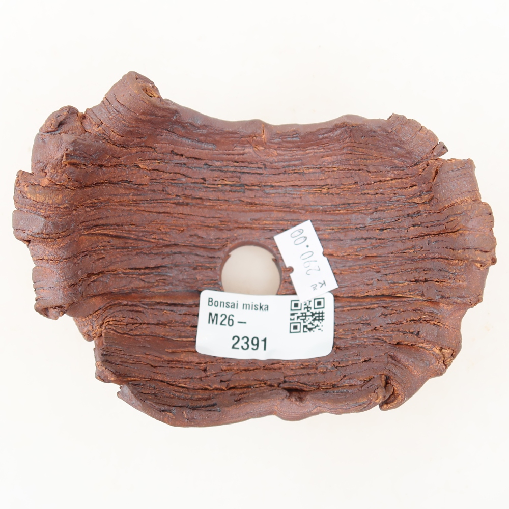 Keramische schaal  11,5 x 8,5 x 6,5 cm, kleur bruin