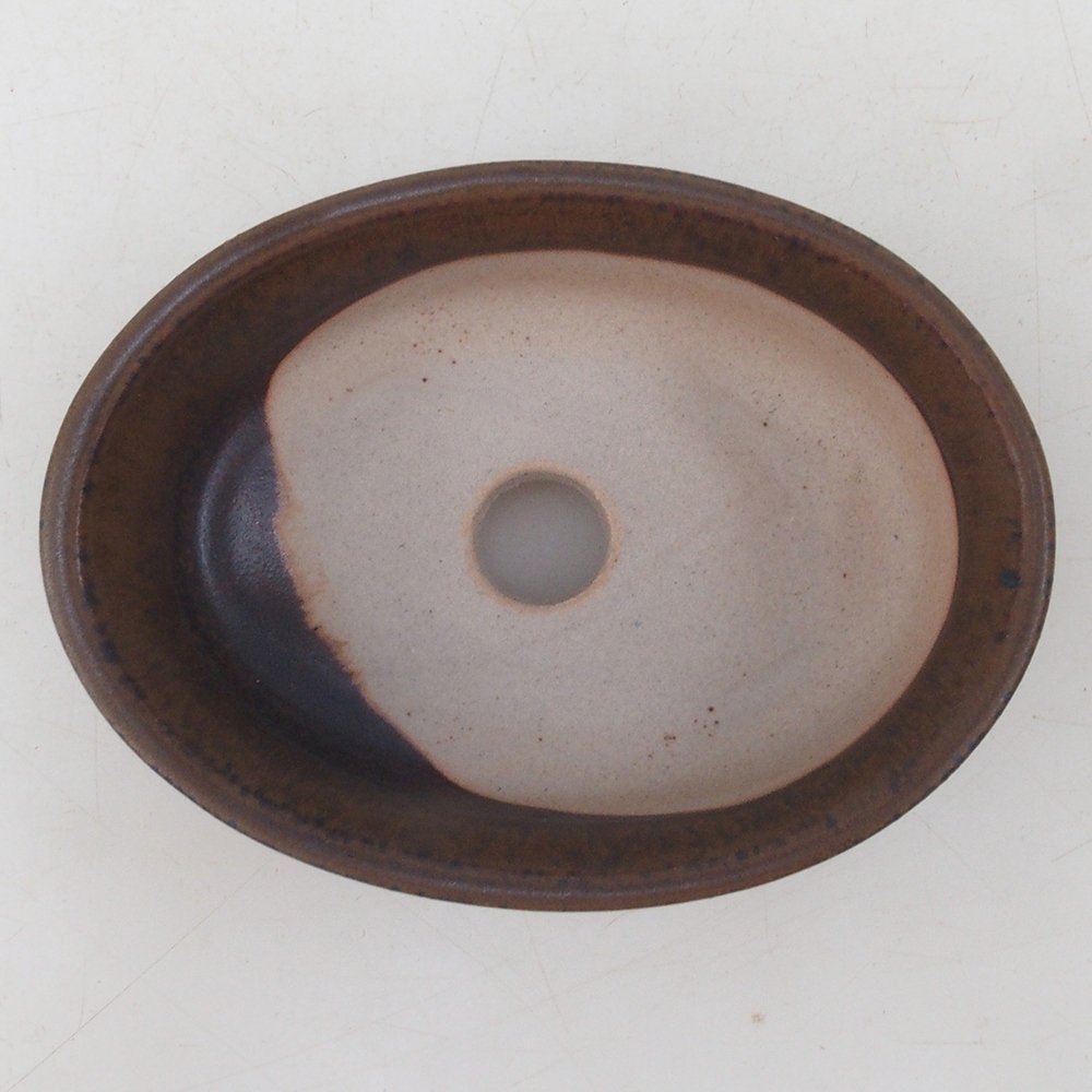 Bonsaischaal H04 - 10,5 x 7,5 x 3 cm - bruin