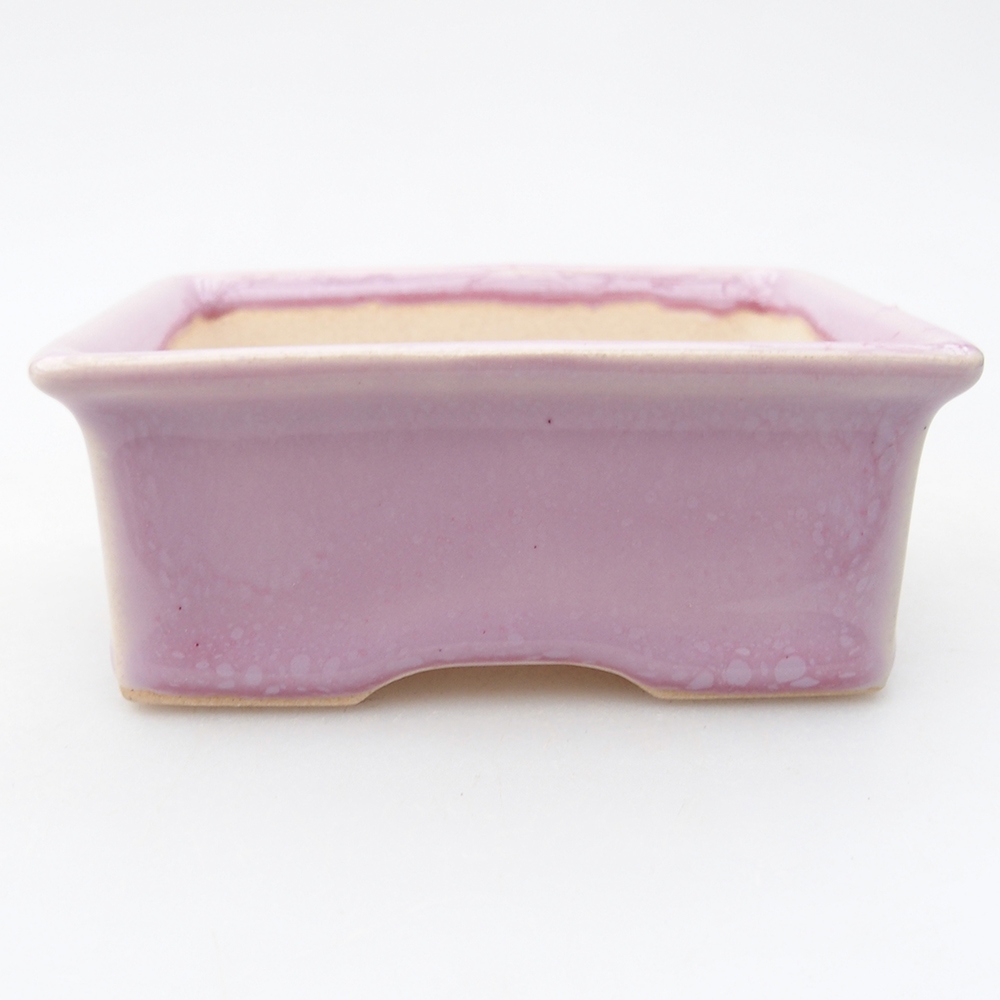 Mini bonsaischaal 9 x 7 x 3,5 cm, roze