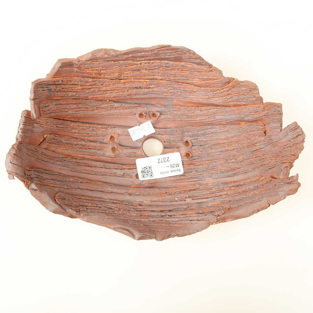 Keramische schaal  22,5 x 16 x 8 cm, kleur bruin