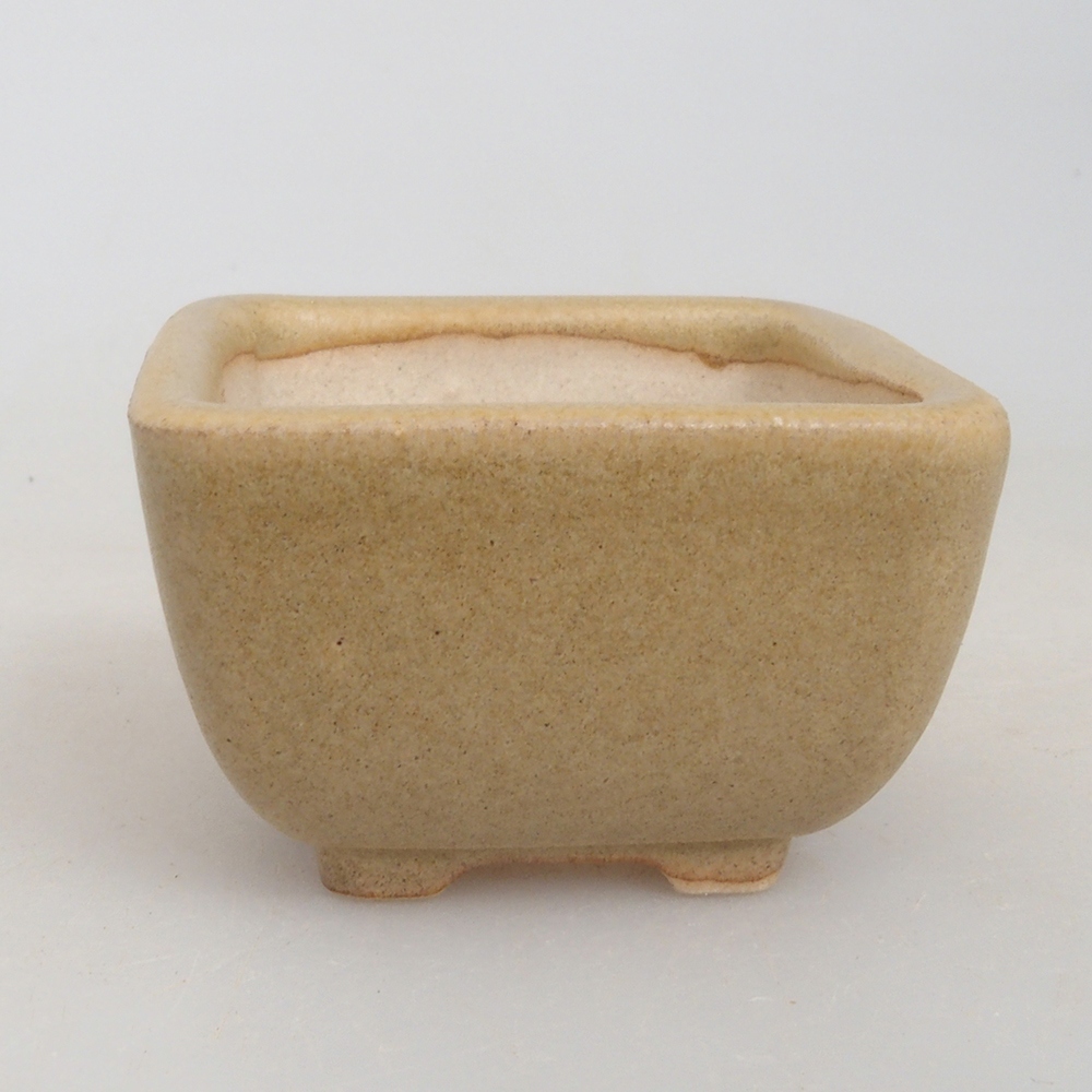 Mini bonsaischaal 4,5 x 4,5 x 3 cm, bruin