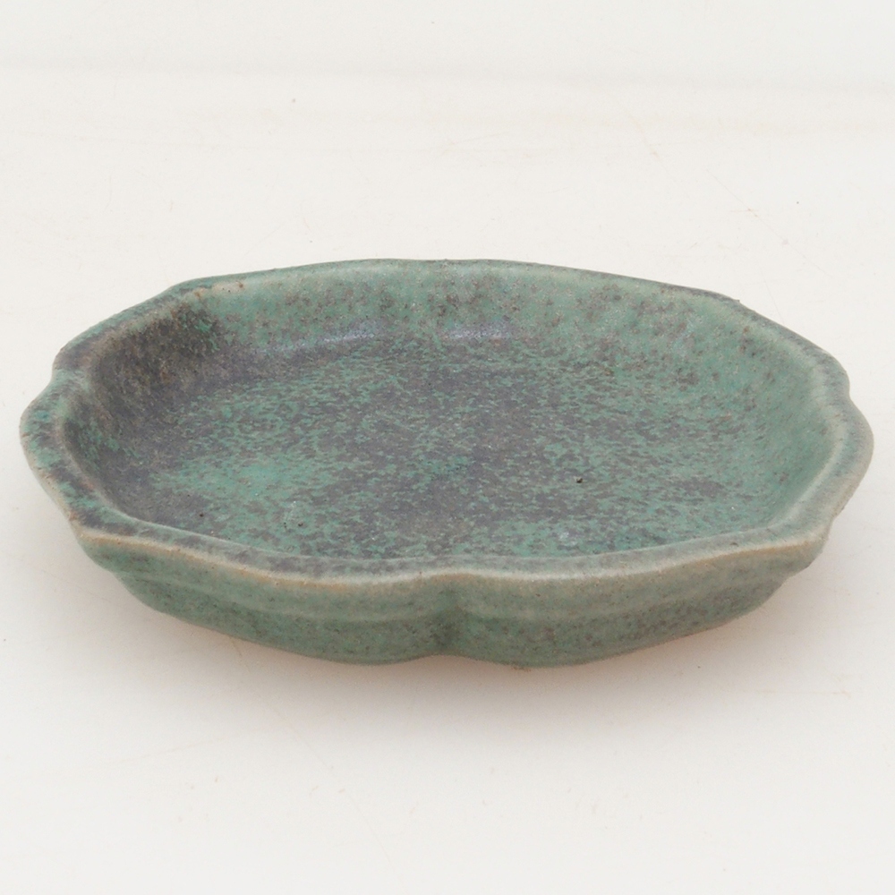 Keramisch schoteltje H95 - 8 x 8 x 1 cm - groen