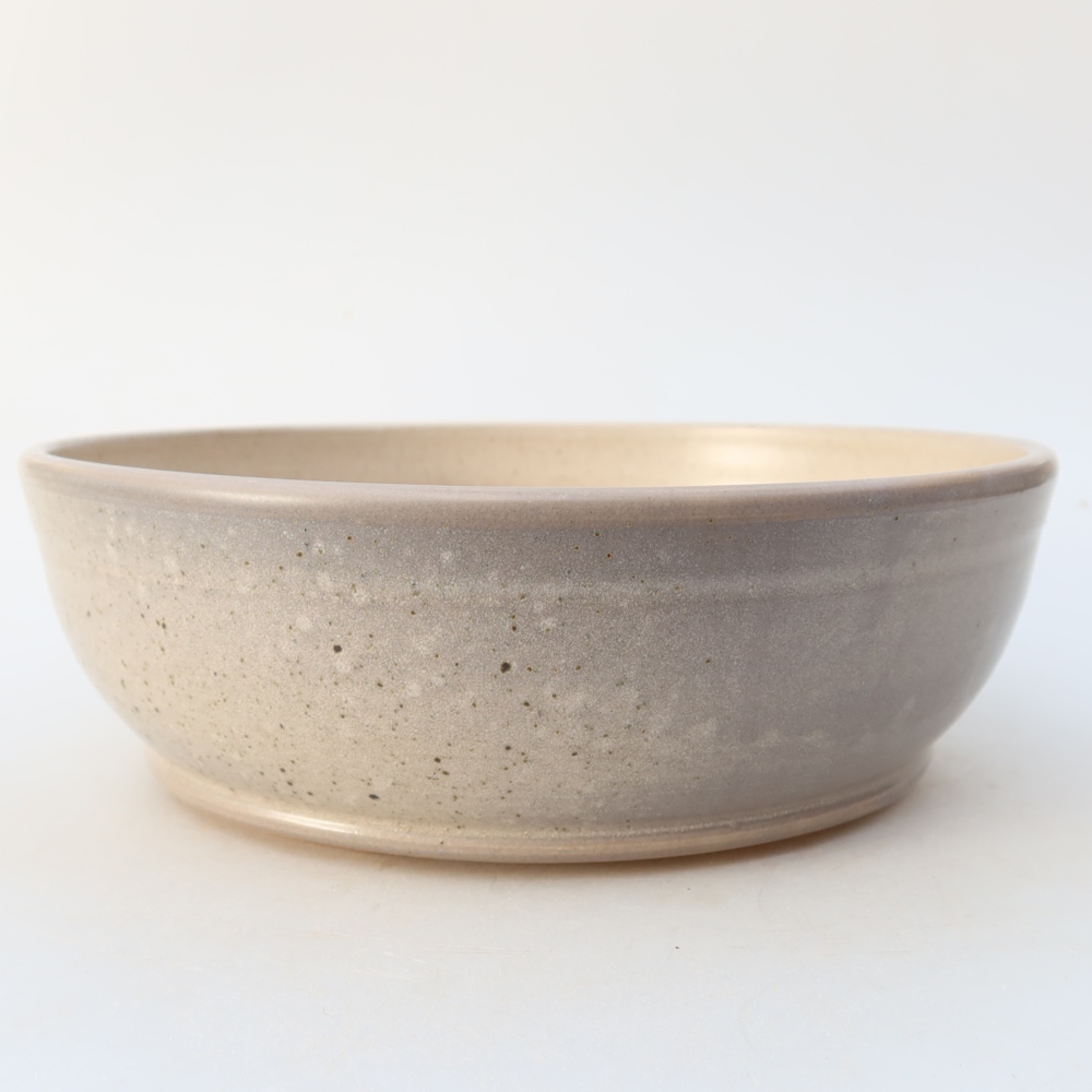 Keramische bonsaipot 20 x 20 x 6,5 cm, kleur: beige