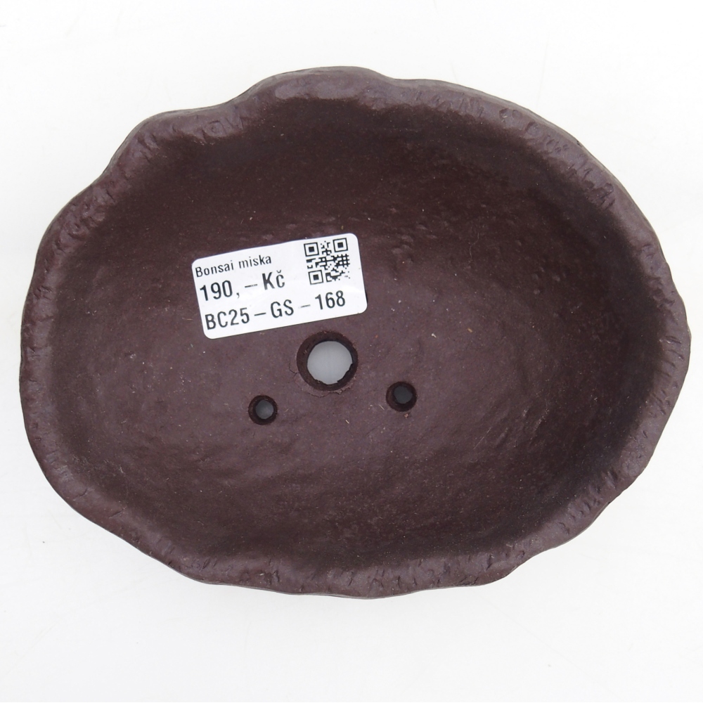 Keramisch Schelp 15 x 11 x 6,5 cm , kleur bruin