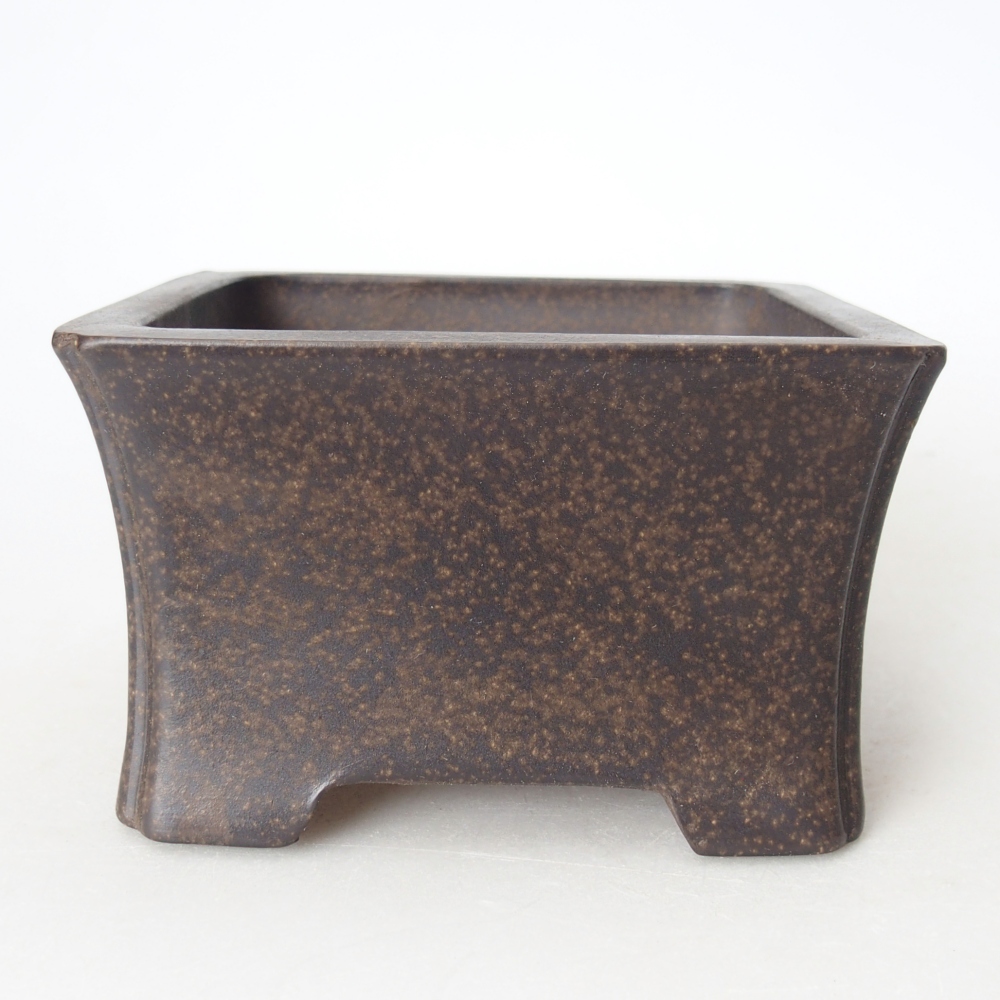 Schaal 11 x 11 x 6,5 cm bruin oker