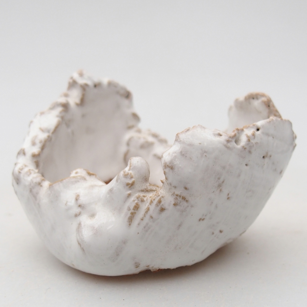 Keramische schaal 7 x 6,5 x 5 cm , kleur wit