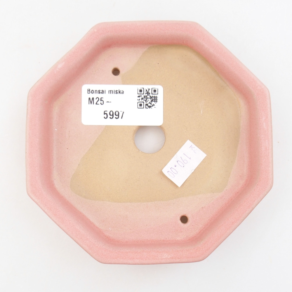 Bonsaischaal van keramiek 22 x 17 x 5 cm, groen