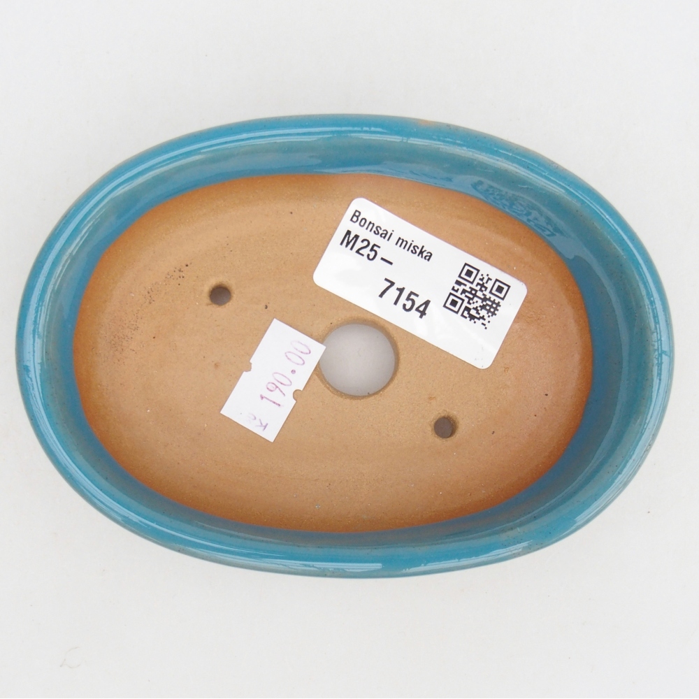 Bonsaischaal van keramiek 26 x 26 x 8 cm, kleur rood