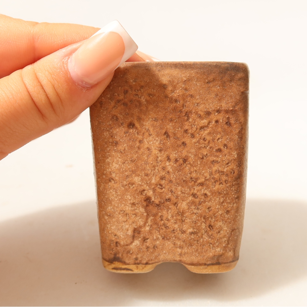 Keramische bonsaipot 5 x 5 x 6,5 cm, kleur: roze