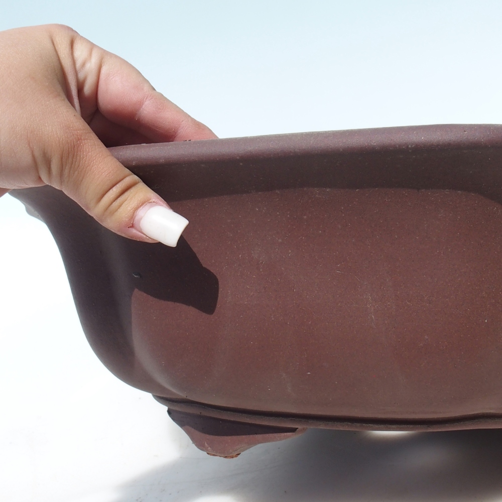 Bonsaischaal 39,5 x 37,5 x 12 cm - bruin