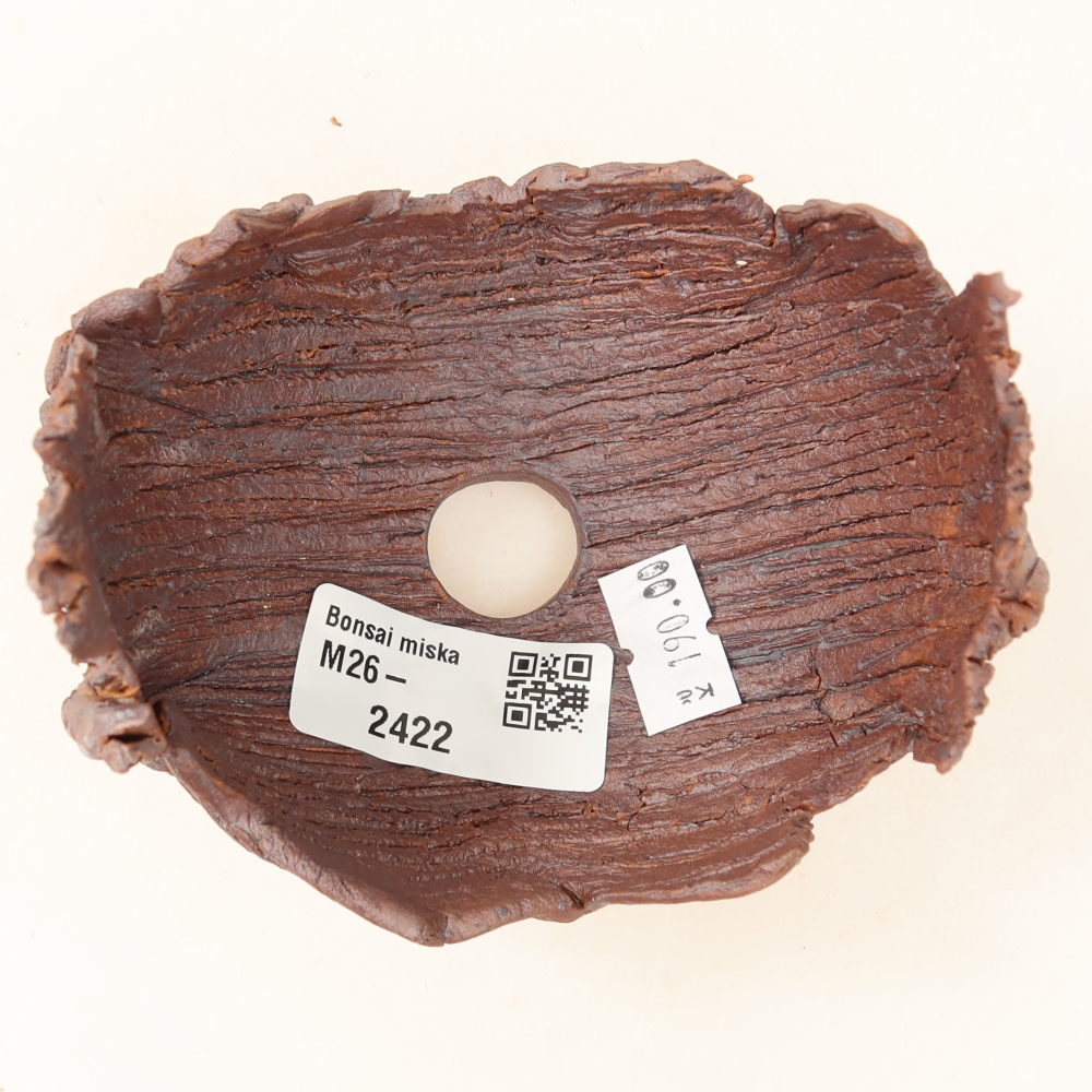 Keramische schaal  9,5 x 8,5 x 8 cm, kleur bruin