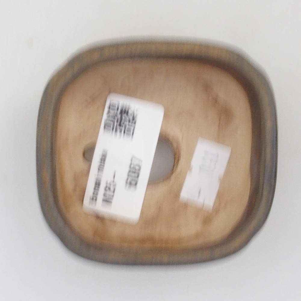 Bonsaischaal van keramiek 10 x 8,5 x 4 cm, bruin