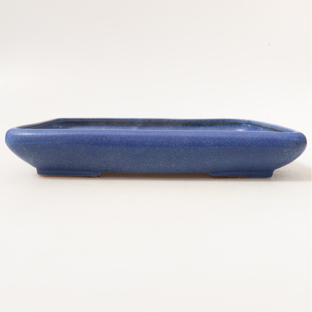 Keramische bonsaipot 24 x 17,5 x 4 cm, kleur: blauw