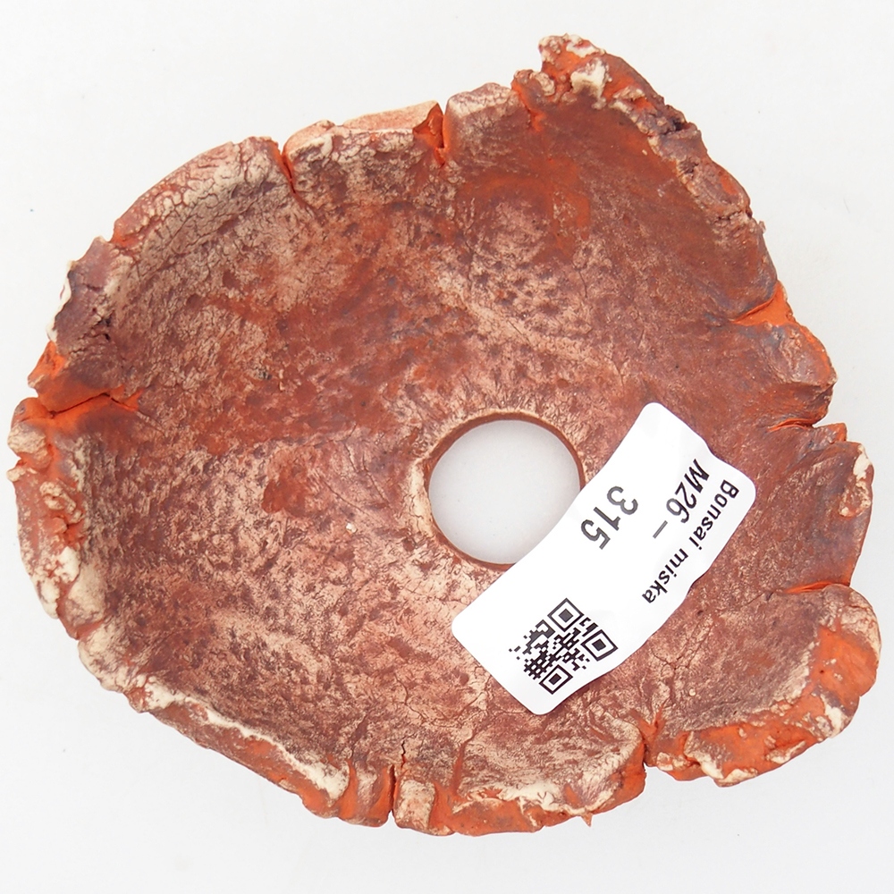 Keramische schaal 9,5 x 9 x 4 cm , kleur oranje