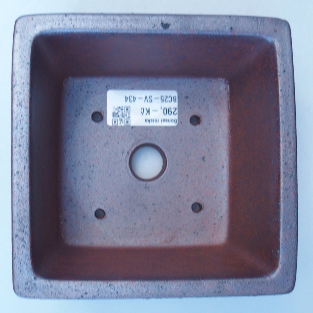 Kom 13 x 13 x 8 cm bruin