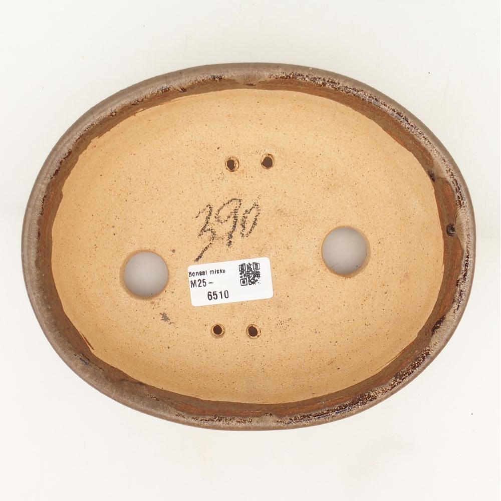 Bonsaischaal 19,5 x 16 x 6 cm , kleur bruin